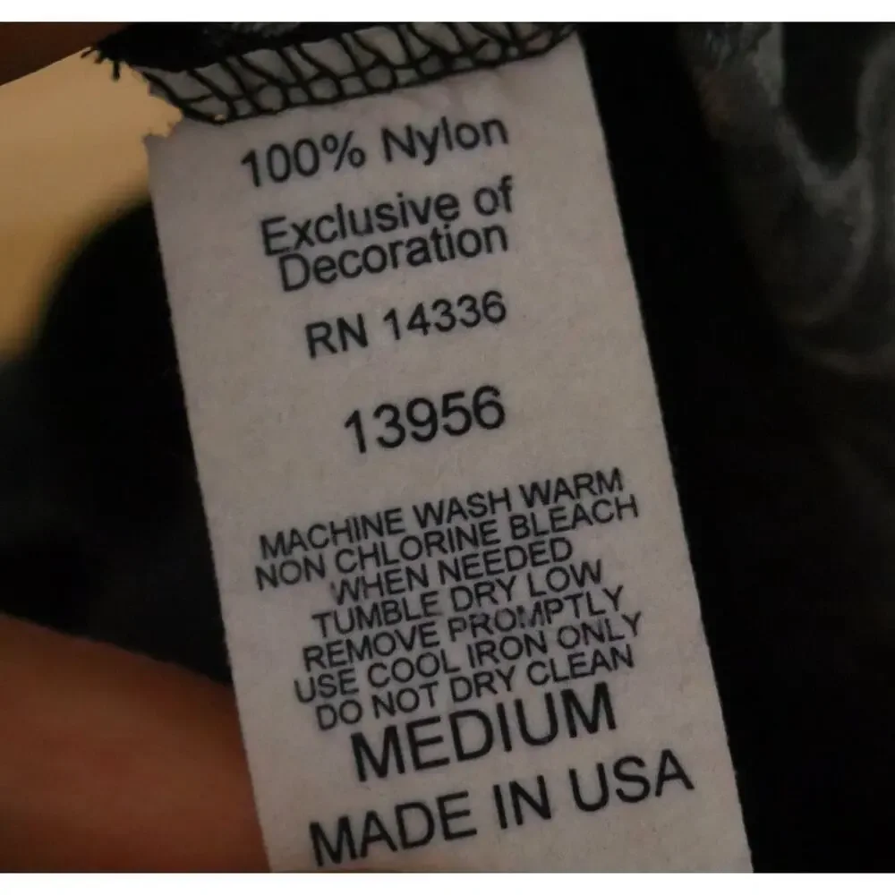 Vintage Medium Slip Top Sheer Floral Ruffle Dainty Coquette Black 90s Grunge - Picture 6 of 6